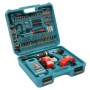 Perceuse visseuse Makita 8391DWPETK 18 v - 2 batteries en coffret avec 100 accessoires