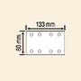 Abrasifs rectangulaires 80 x 133 mm