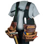 Harnais porte-outils Occidental Leather double sacoches cuir