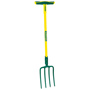 Fourche à bêcher à douille pro - 4 dents carrées Leborgne