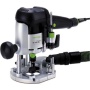 Défonceuse Festool OF1010 EBQ-PLUS (électronique), pince de serrage Ø 8 mm, butée latérale, adaptateur pour rail de guidage, clé de service, carter d'orientation de copeaux, livrée en coffret systainer